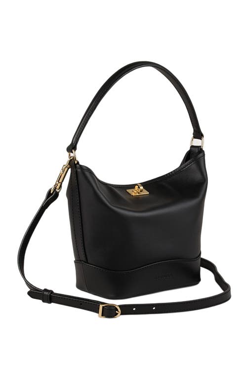 Sandro Tangoso Mini Leather Bag In Black