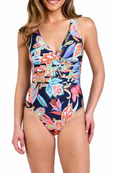 La Blanca Tropidelic Paisley One-Piece Swimsuit