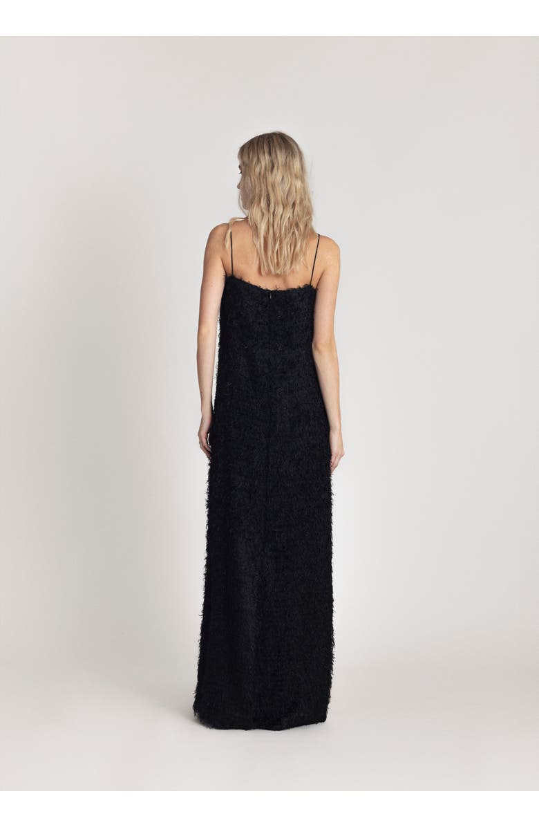 Alas Spaghetti Strap Bridal Dress, Alternate, color, Black