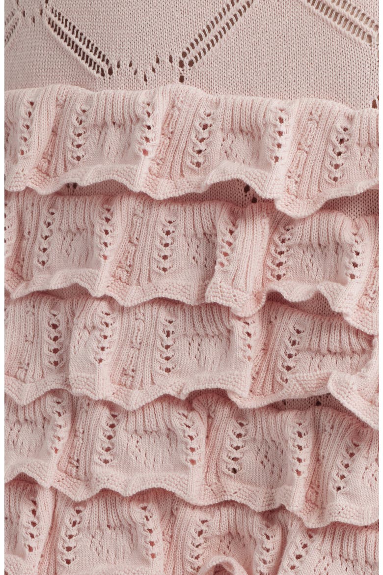 Kalliope Pointelle Ruffle Miniskirt, Alternate, color, VELOUR PINK