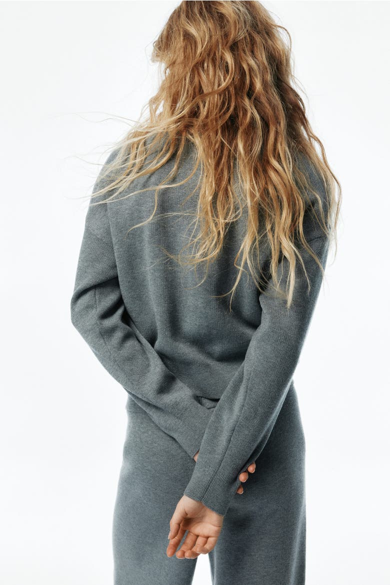 Zip-top Jumper, Alternate, color, Gray melange