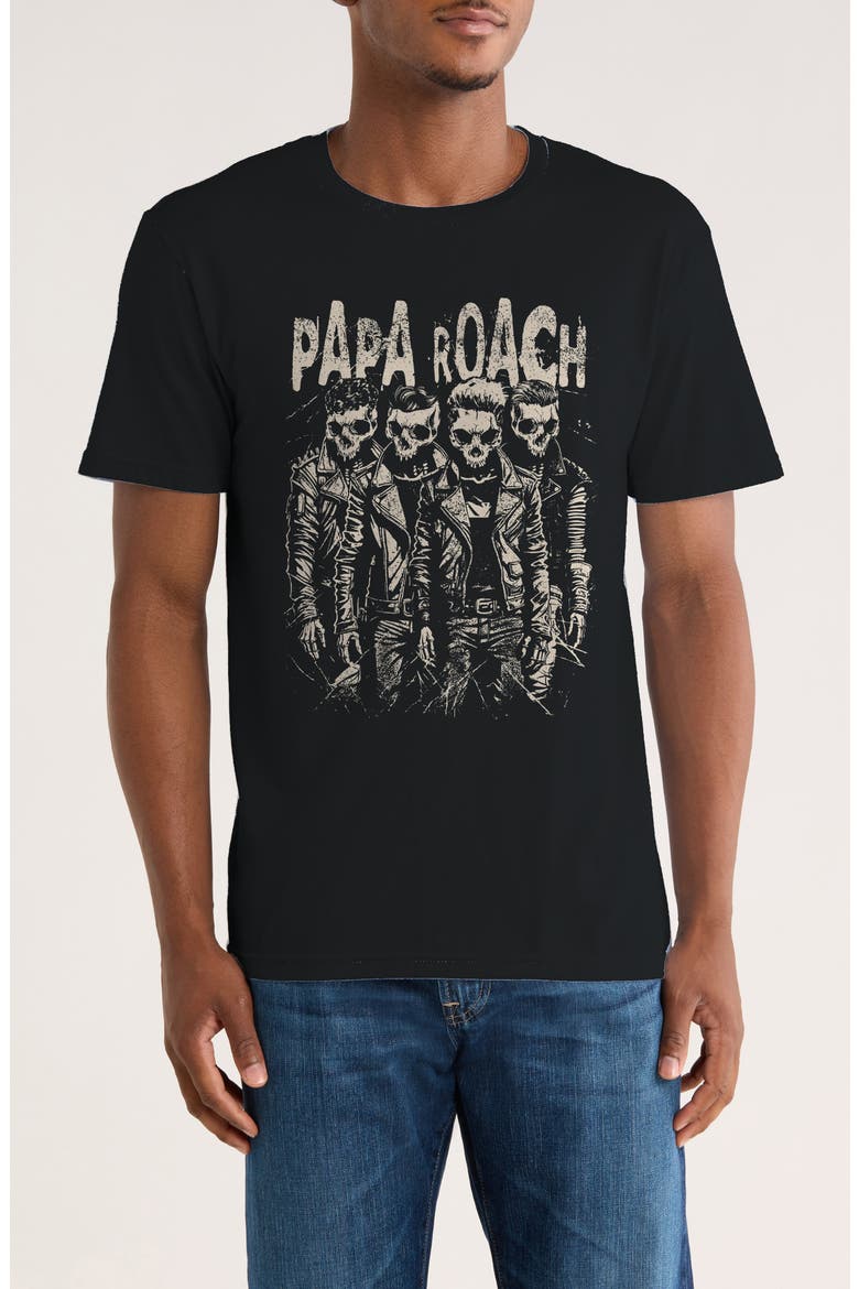Papa Roach Born Graphic T-Shirt, Main, color, BLACK
