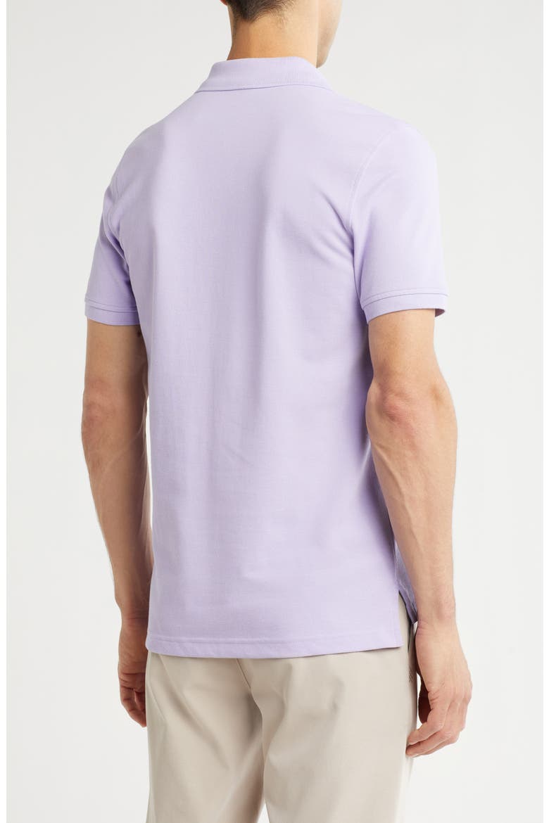 Cotton Piqué Knit Polo, Alternate, color, LAVENDER