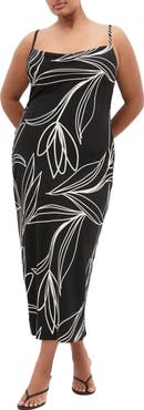City Chic Sadie Floral Print Slipdress