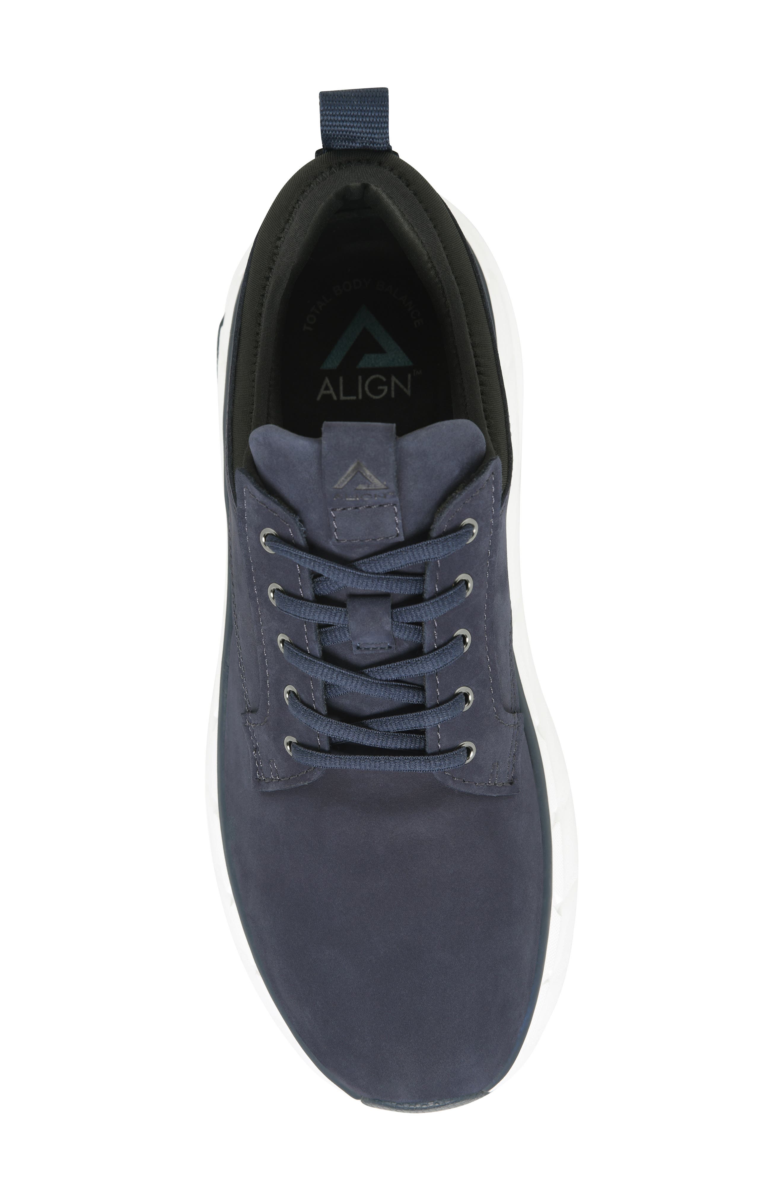 Align Verdell Water Resistant Leather Sneaker - Wide Width Available, Alternate, color, Navy