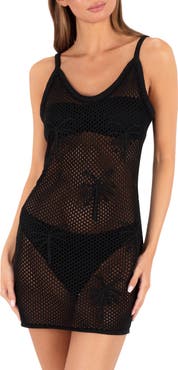 Hurley Embroidered Open Stitch Cover-Up Sundress