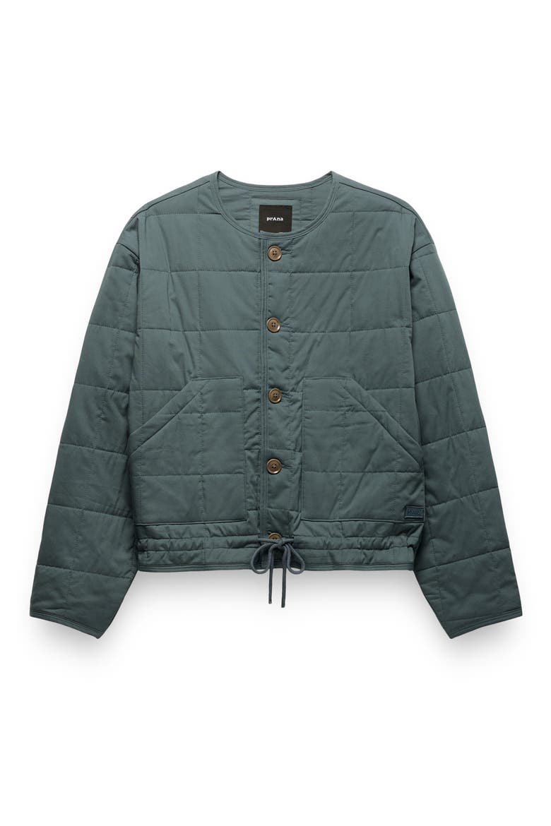 Starcliff Quilted Organic Cotton Jacket, Alternate, color, GREY BLUE