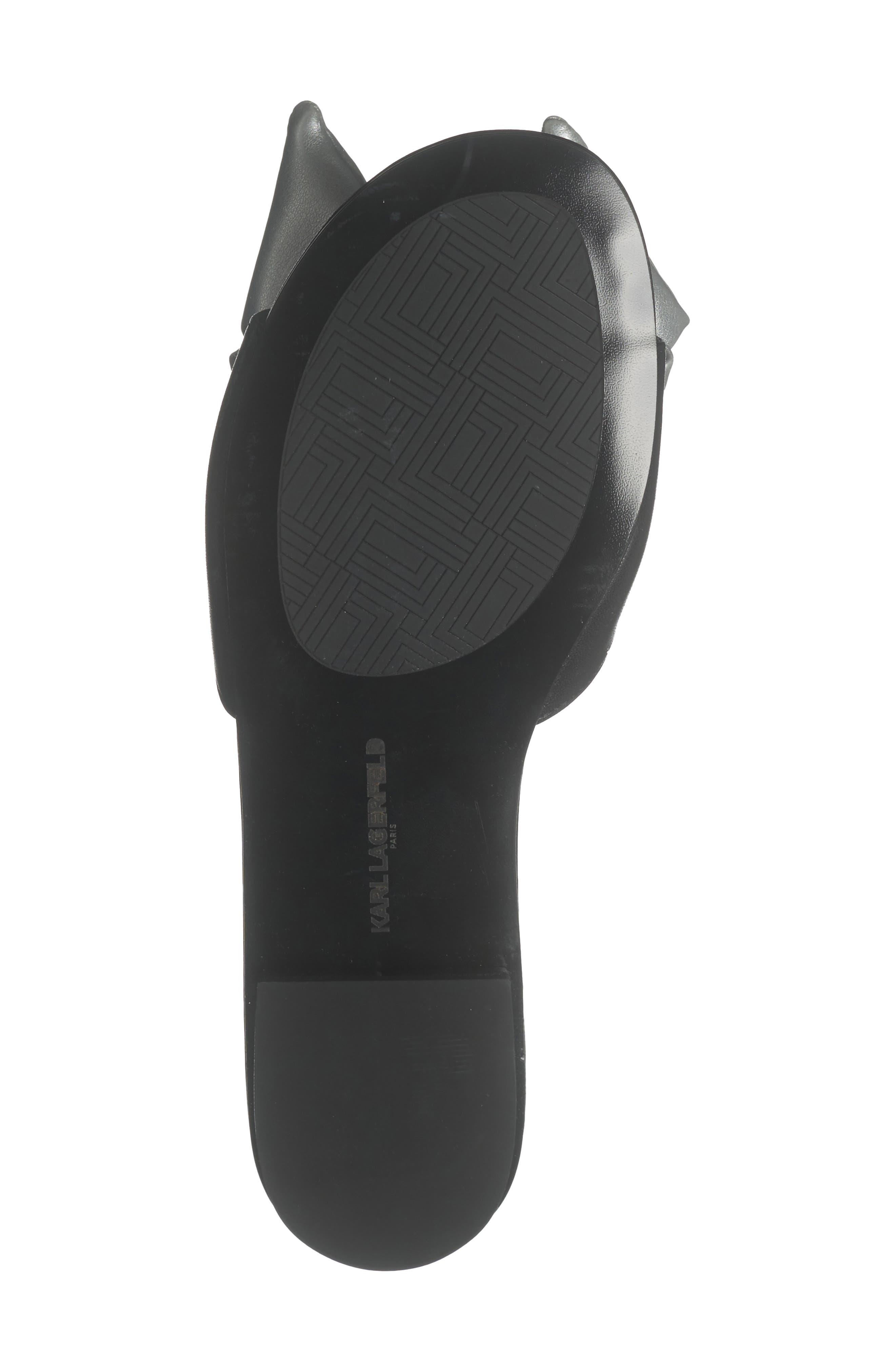 KARL LAGERFELD PARIS Ciaran Slide Sandal, Alternate, color, Black/ Silver