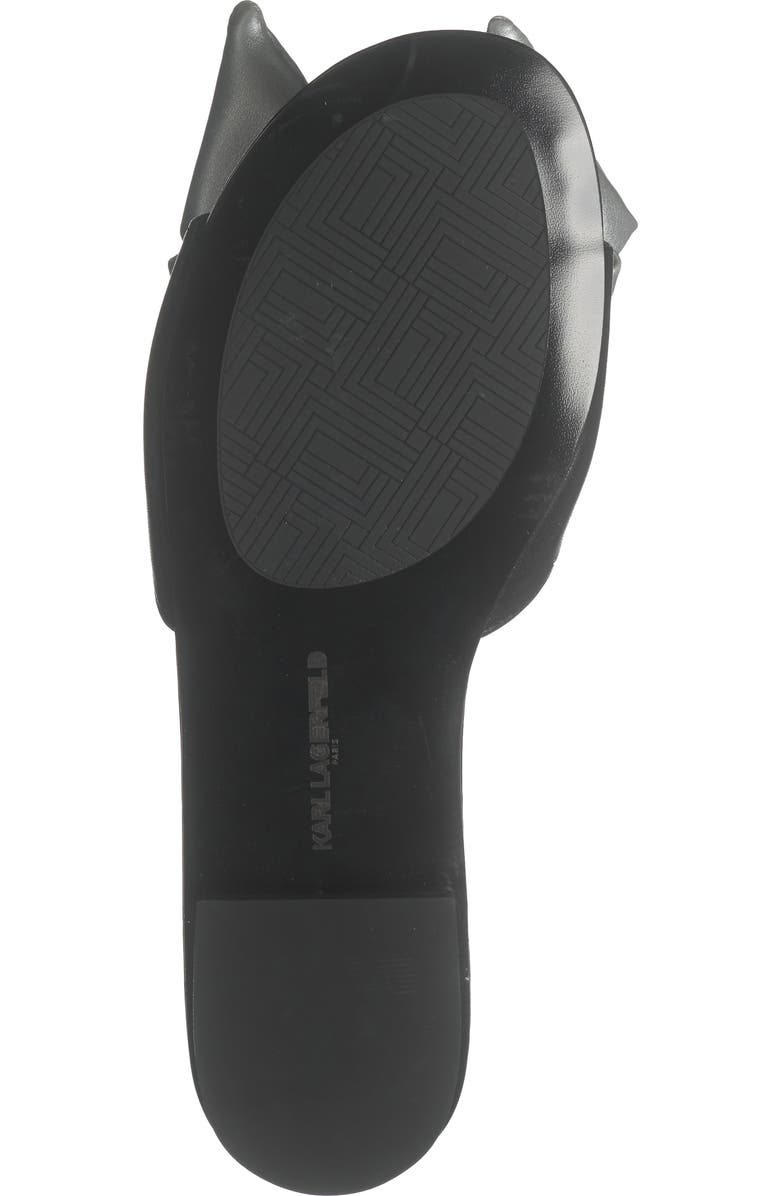 KARL LAGERFELD PARIS Ciaran Slide Sandal, Alternate, color, Black/ Silver