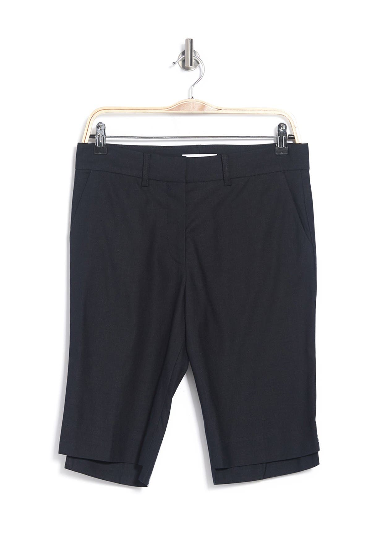 FRAME High Waist Linen Blend Trouser Shorts (Women) | Nordstromrack