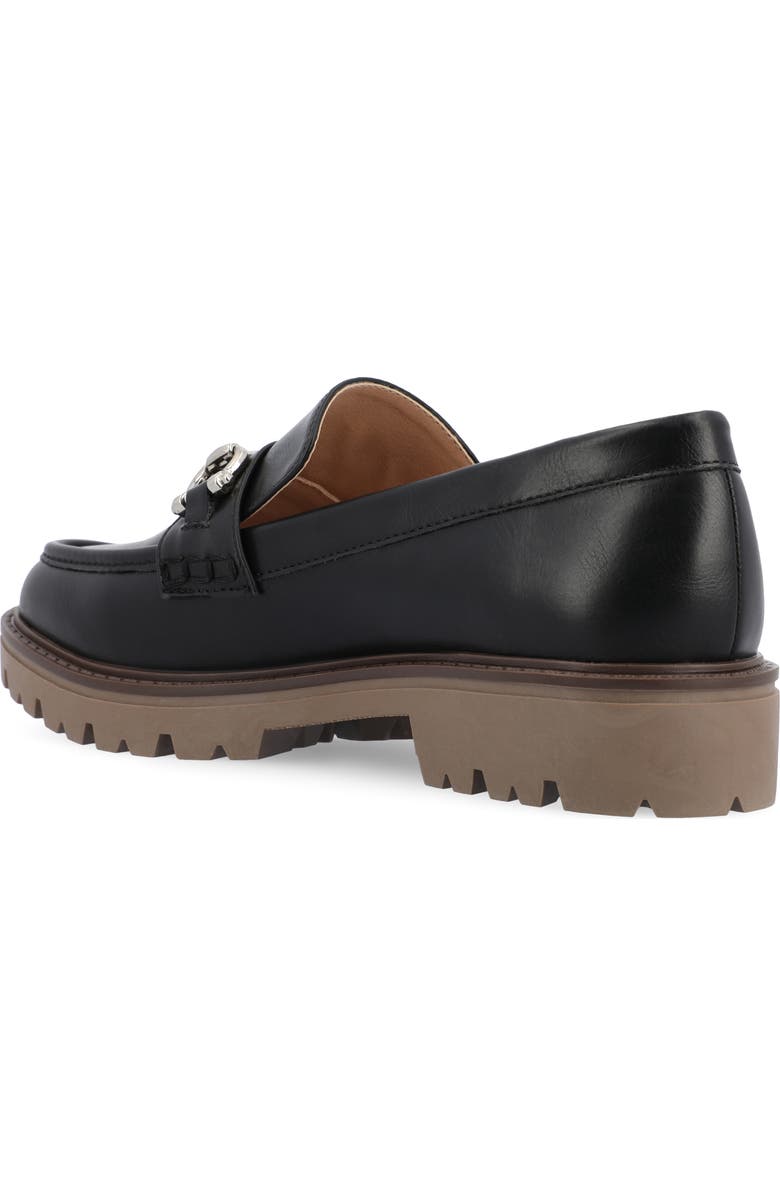 Journee Collection Jessamy Lug Loafer, Alternate, color, Black