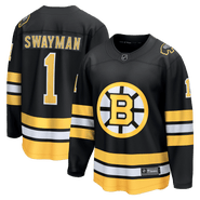 FANATICS Men's Fanatics Jeremy Swayman Black Boston Bruins Home Breakaway Jersey