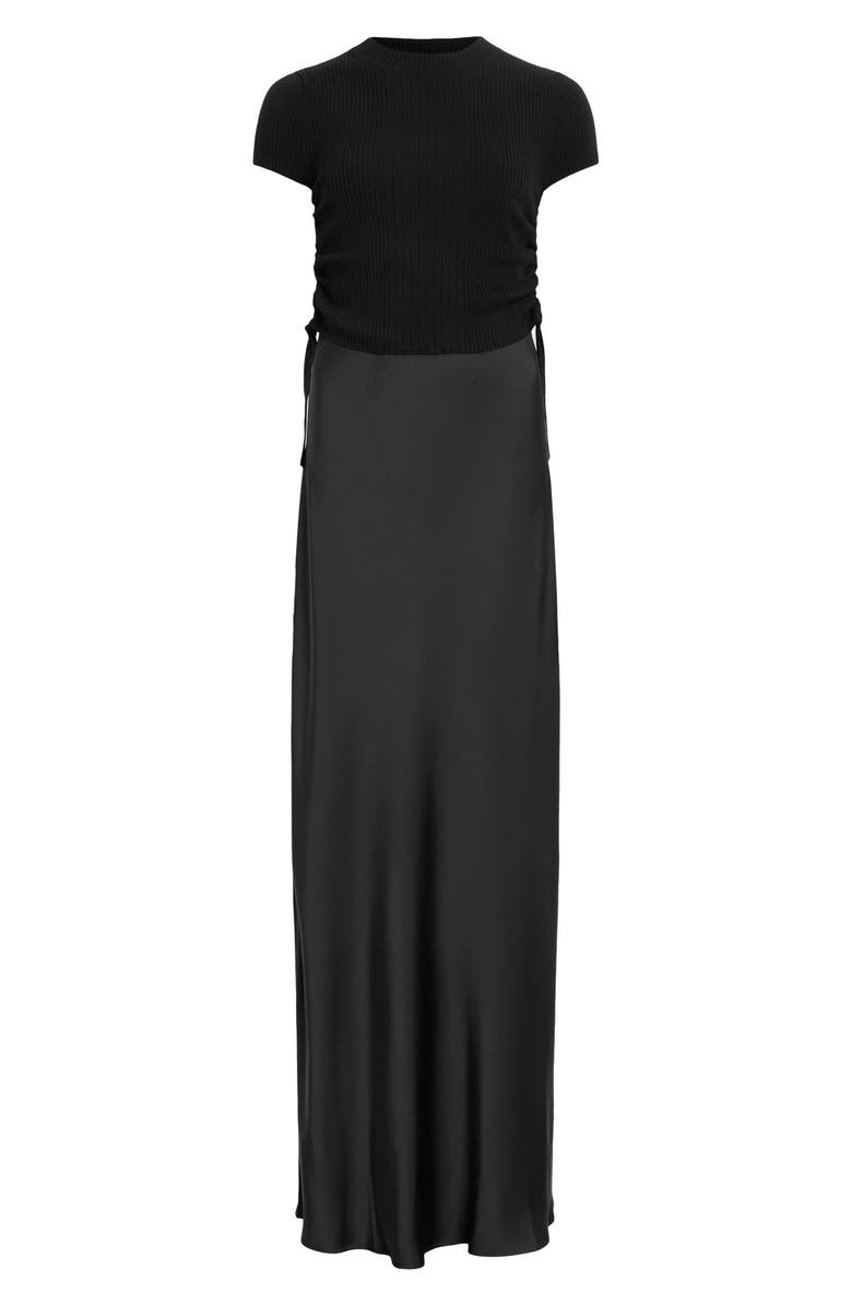 AllSaints Hayes Slipdress & Short Sleeve Sweater, Alternate, color, 