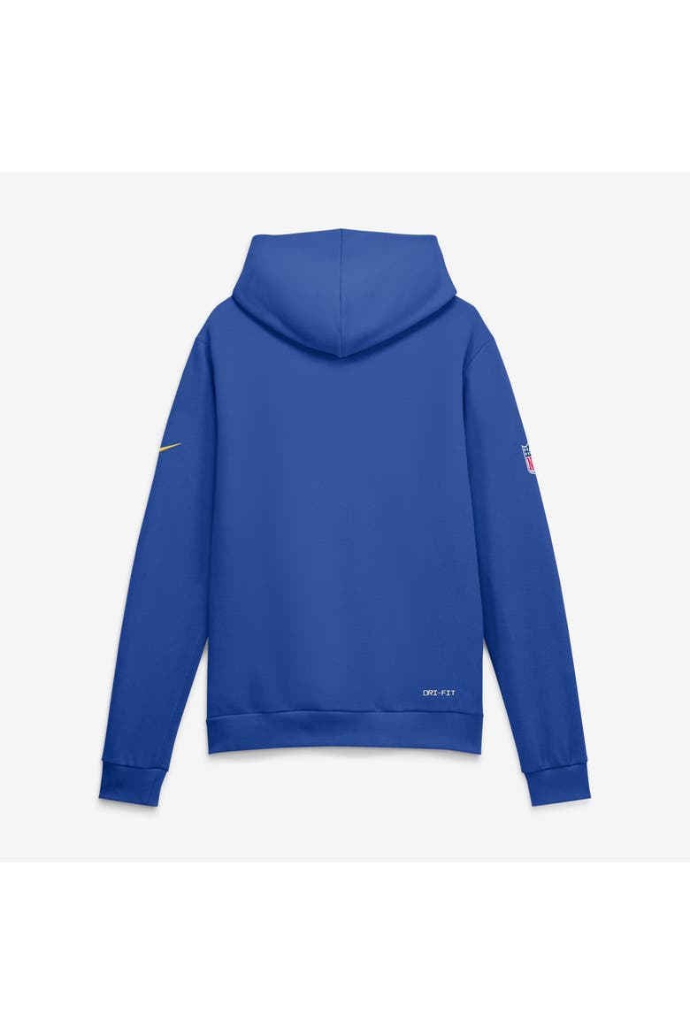 Men's Nike Royal Los Angeles Rams Sideline Standard Issue Top Prospect Dri-FIT Hoodie, Alternate, color, Royal