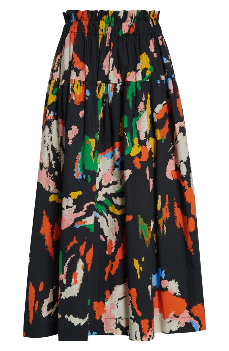 A.L.C. Jayden Print Maxi Skirt, Alternate, color, Black Multi