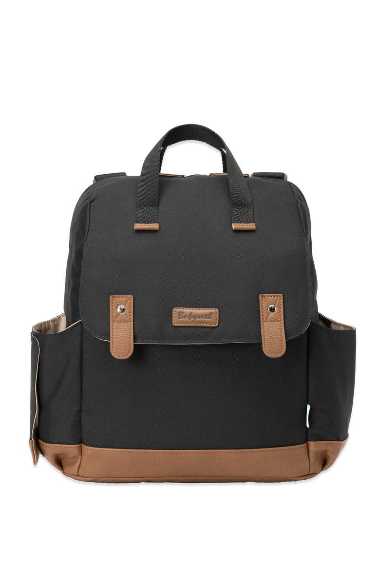 Babymel Robyn Eco Convertible Backpack, Main, color, Black