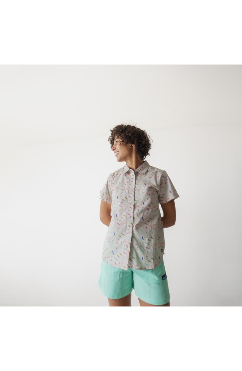 KAVU Girl Party Shirt - Women's, Alternate, color, Canoe Confetti