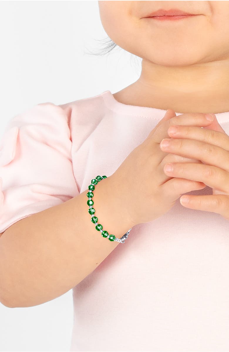 Tiny Blessings Sterling Silver Birthstone Crystal 6.25" Bracelet, Alternate, color, May