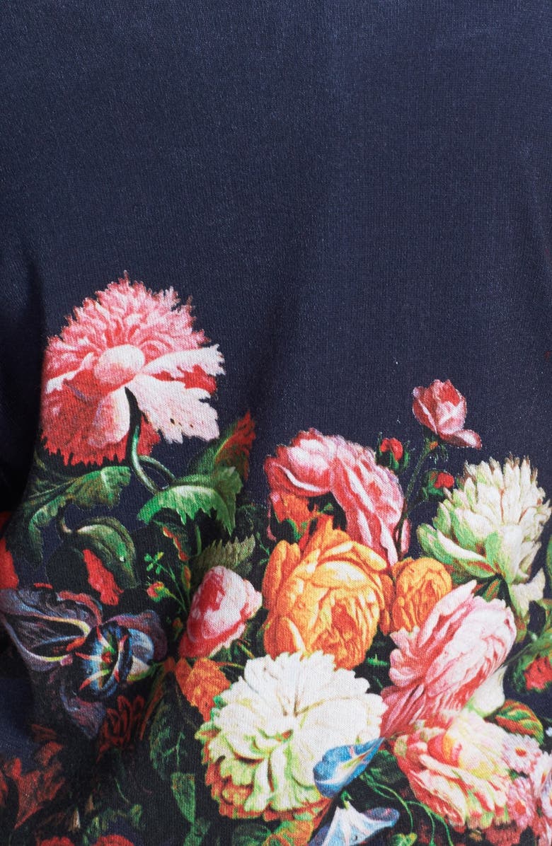 Halogen<sup>®</sup> Novelty Print Cotton Sweater, Alternate, color, 