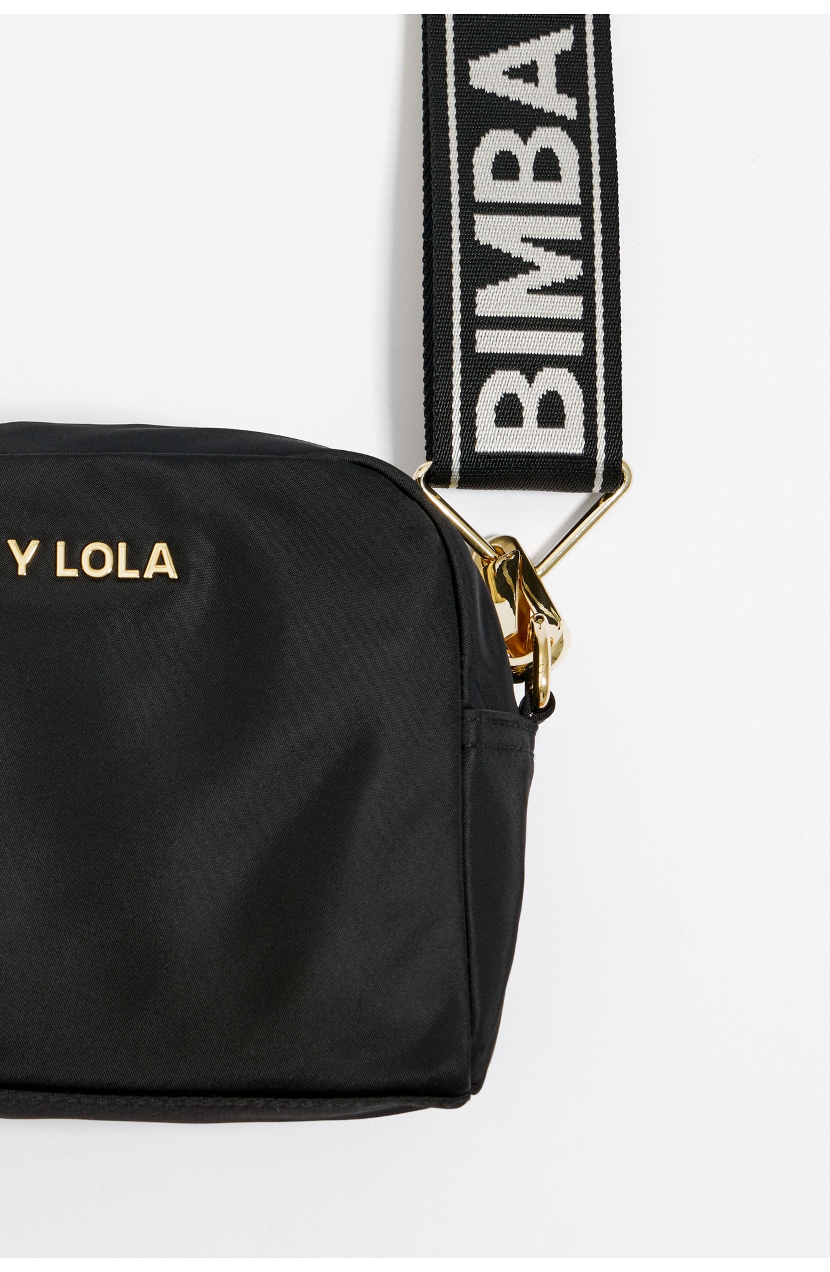 Bimba y Lola Crossbody Nylon Bag, Alternate, color, Black
