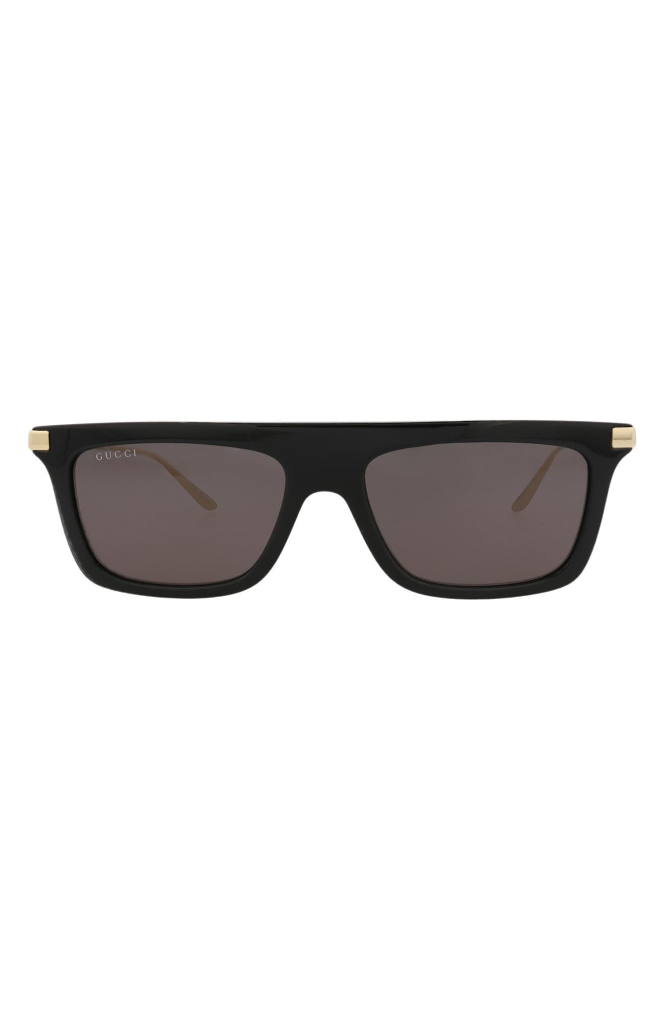 Gucci Novelty 55mm Rectangular Sunglasses