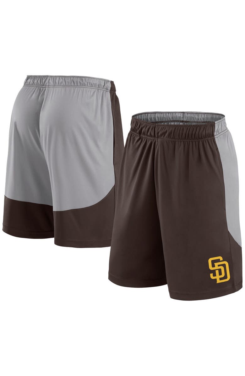 FANATICS Men's Fanatics Brown/Gray San Diego Padres Go Hard Shorts, Main, color, 