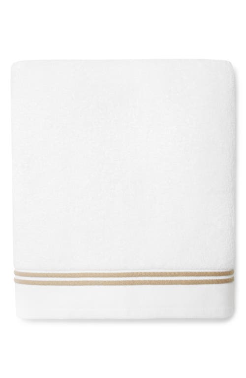 Sferra Aura Nuova Bath Sheet In White/sand
