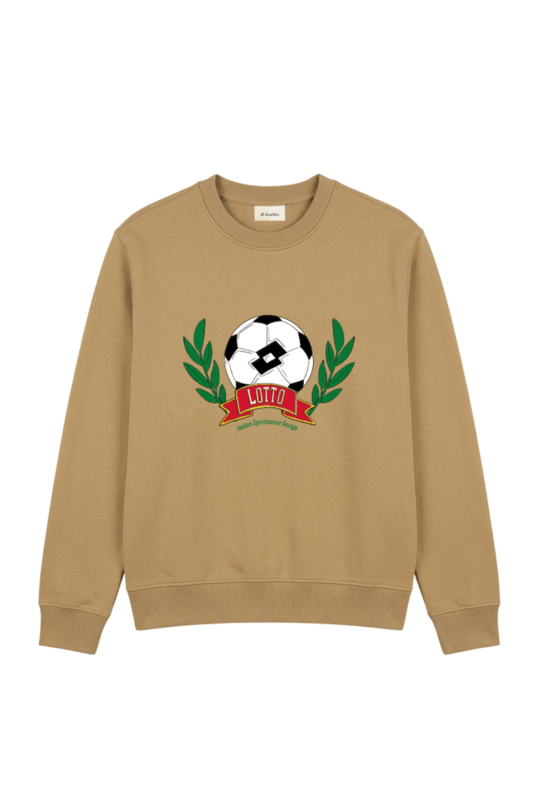 Match Day Men's Crewneck Sweater, Main, color, Tan