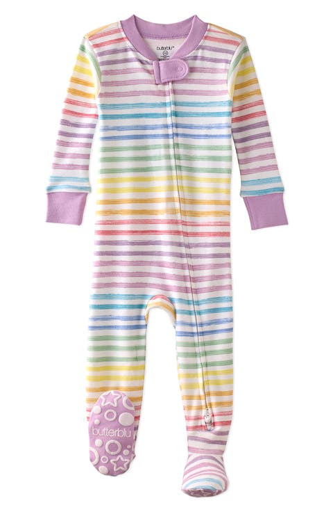 Cruz One-Piece Organic Cotton Footie Pajamas (Baby)