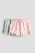H&M 2-pack Frill-trimmed Sweatshorts