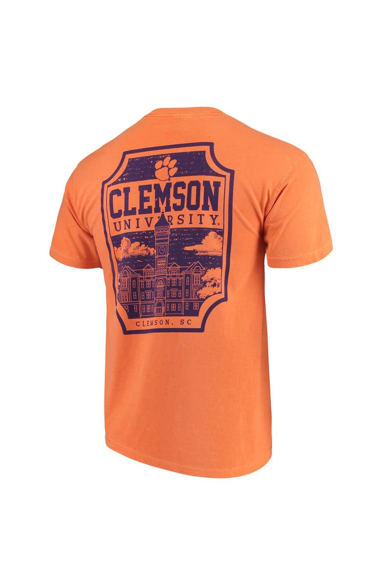 IMAGE ONE Men's Orange Clemson Tigers Comfort Colors Campus Icon T-Shirt, Alternate, color, 