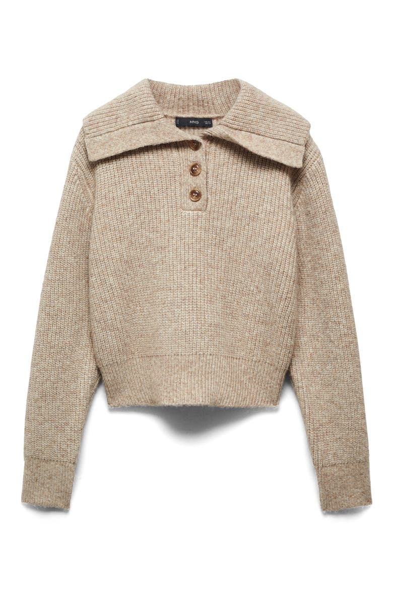 Wide Collar Sweater, Alternate, color, SAND