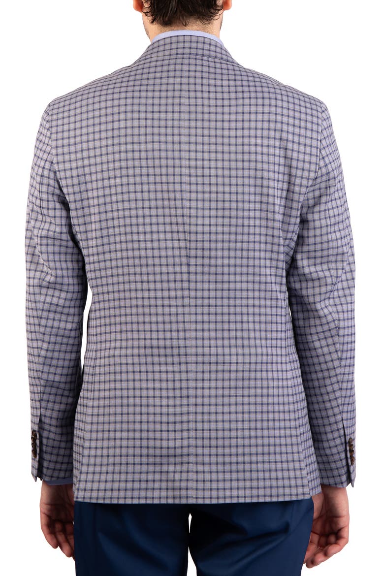 Mini Plaid Melange Sport Coat, Alternate, color, GREY