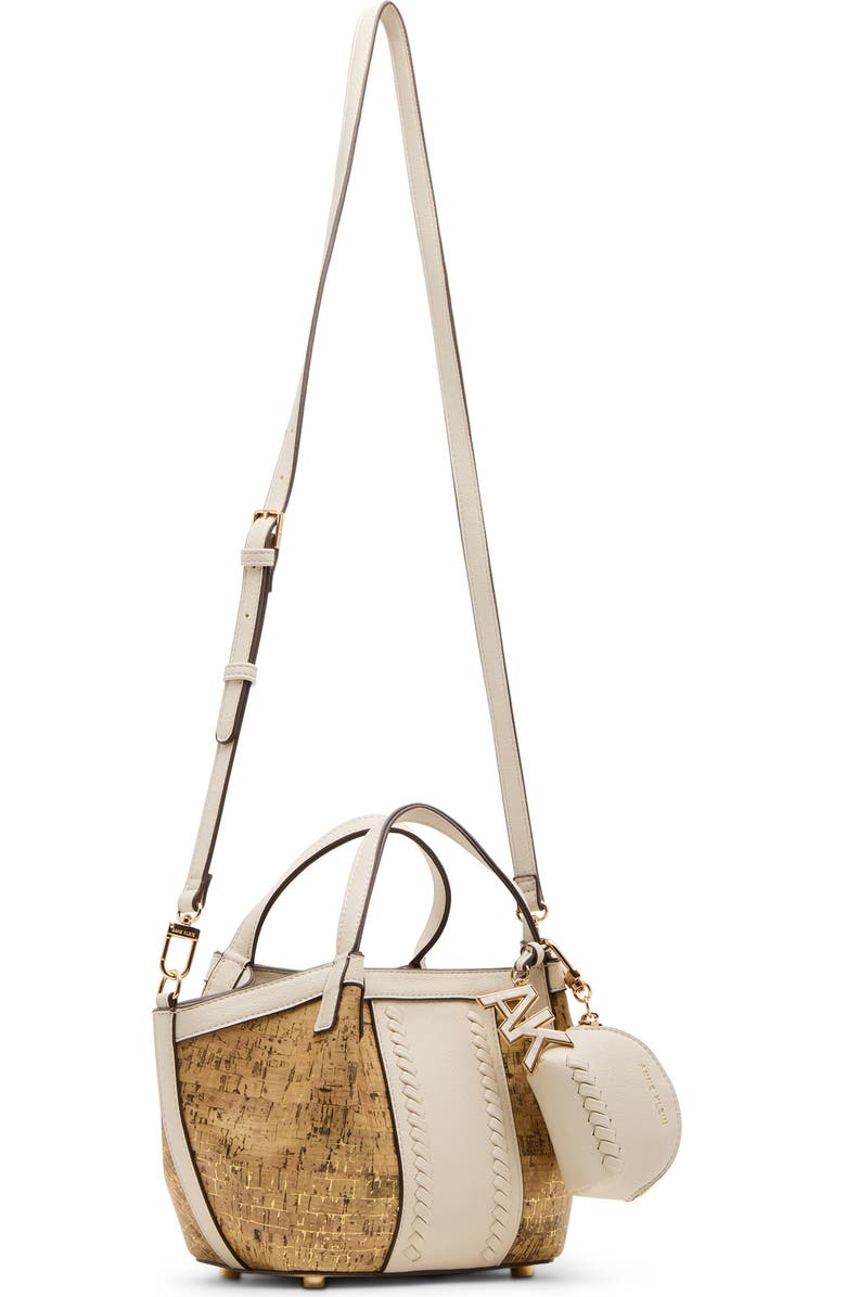 Anne Klein Cork Mini Tote with Card Wallet, Alternate, color,