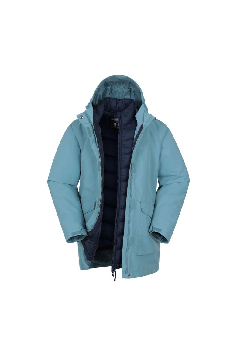 Childrens/kids Alaskan Three In 1 Waterproof Jacket, Main, color, Teal