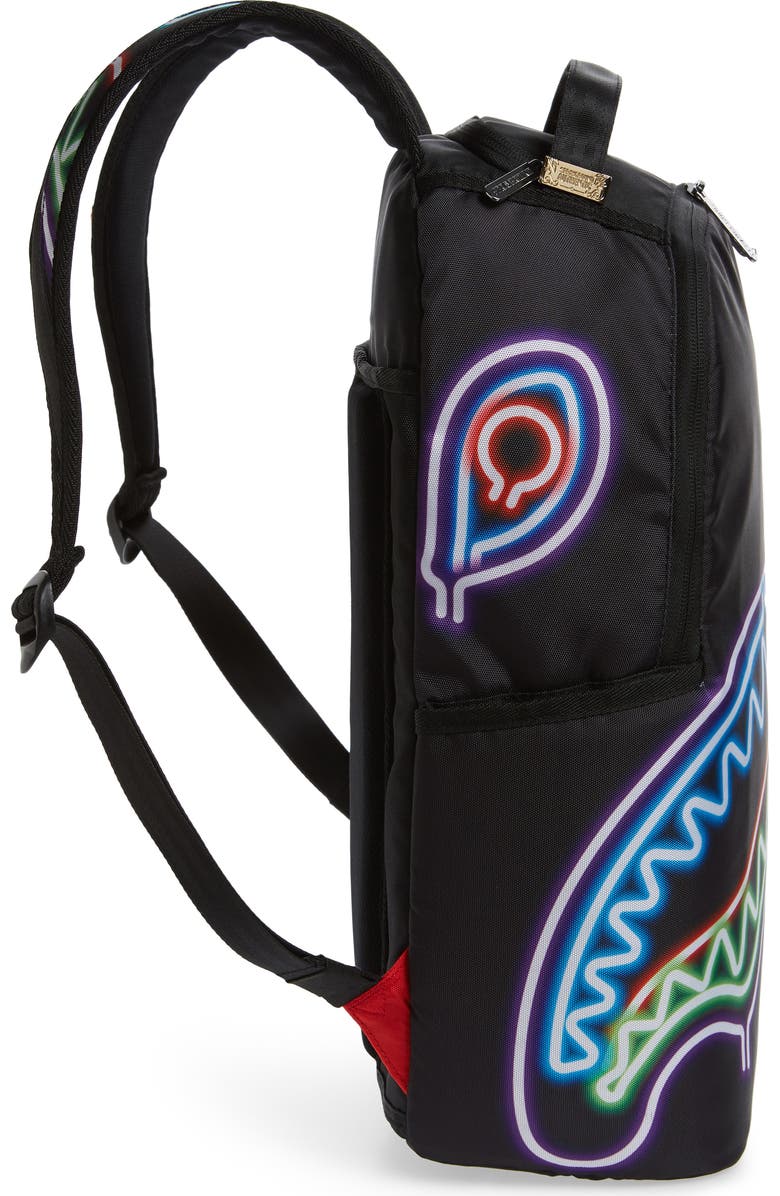 Sprayground Neon Shark Backpack, Alternate, color,