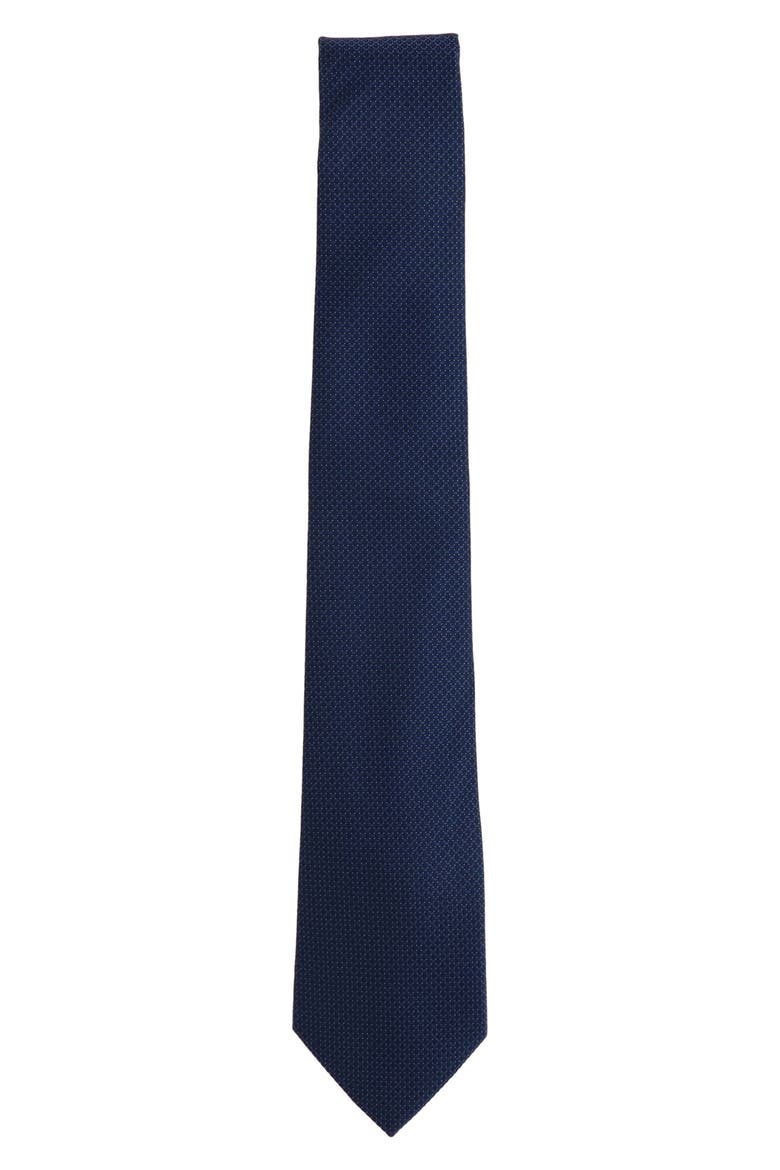 Solid Neat Tie, Alternate, color, NAVY