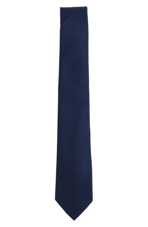Scotch & Soda Solid Neat Tie In Blue