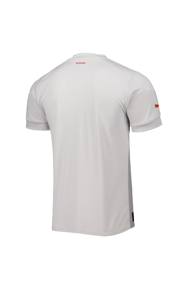 PUMA Men's Puma White Switzerland National Team 2022/23 Away Replica Jersey, Alternate, color, White