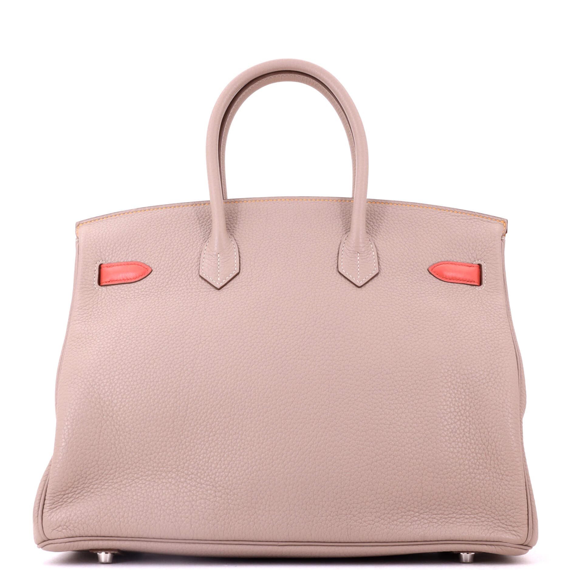 Birkin Handbag Cascade Tricolor Clemence and Swift with Brushed Palladium Hardware 35, Alternate, color, Grey