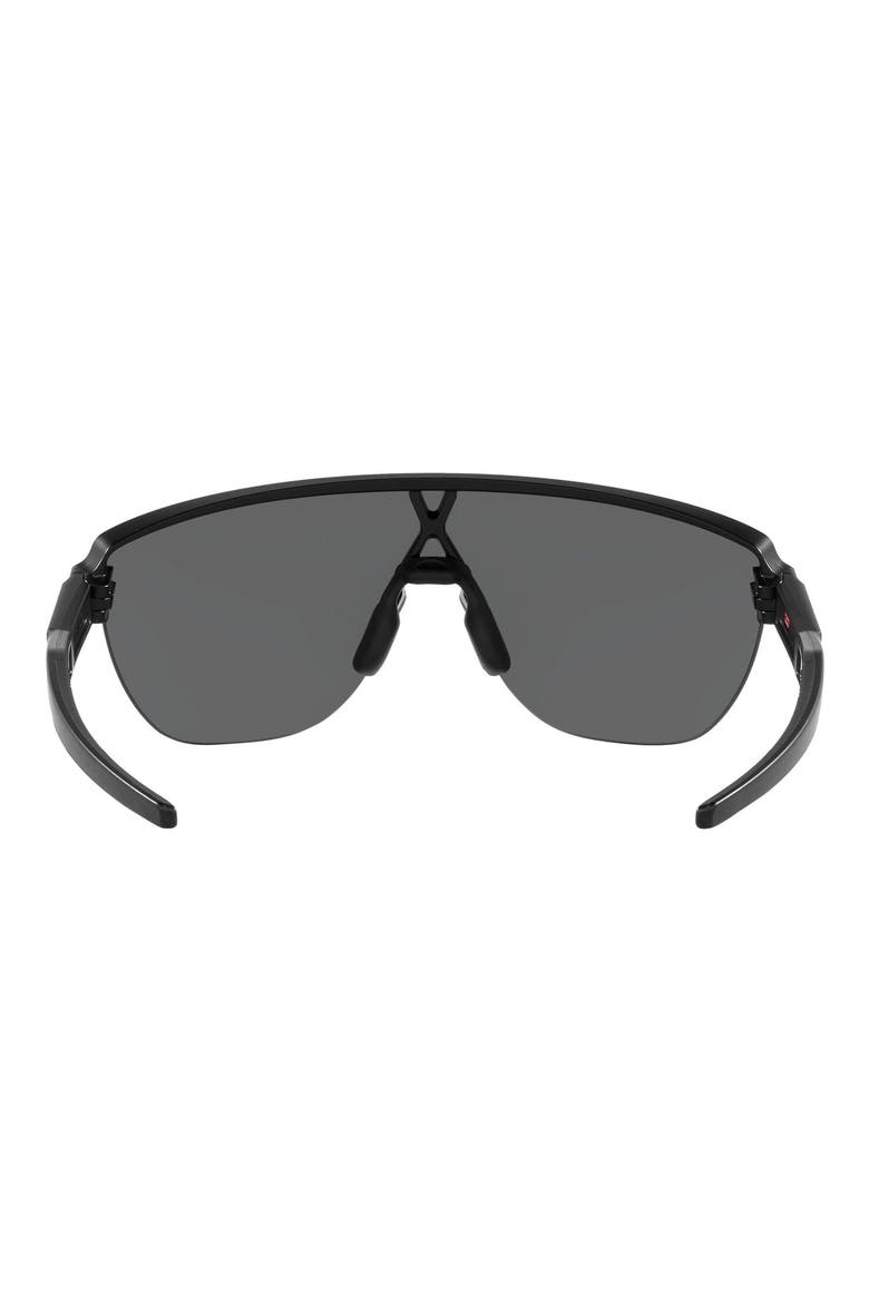 Corridor 142mm Semi Rimless Prizm™ Polarized Shield Sunglasses, Alternate, color, MATTE BLACK