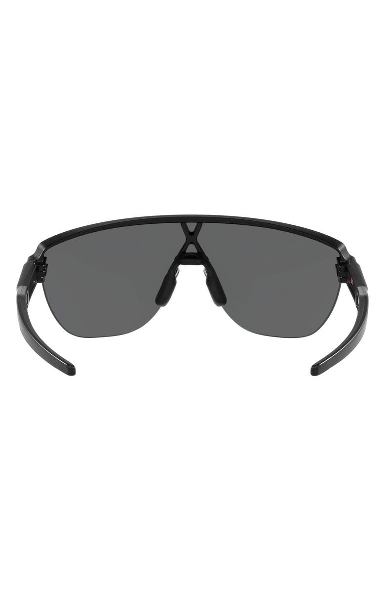 Oakley Corridor 142mm Semi Rimless Prizm<sup>™</sup> Polarized Shield Sunglasses, Alternate, color, Matte Black