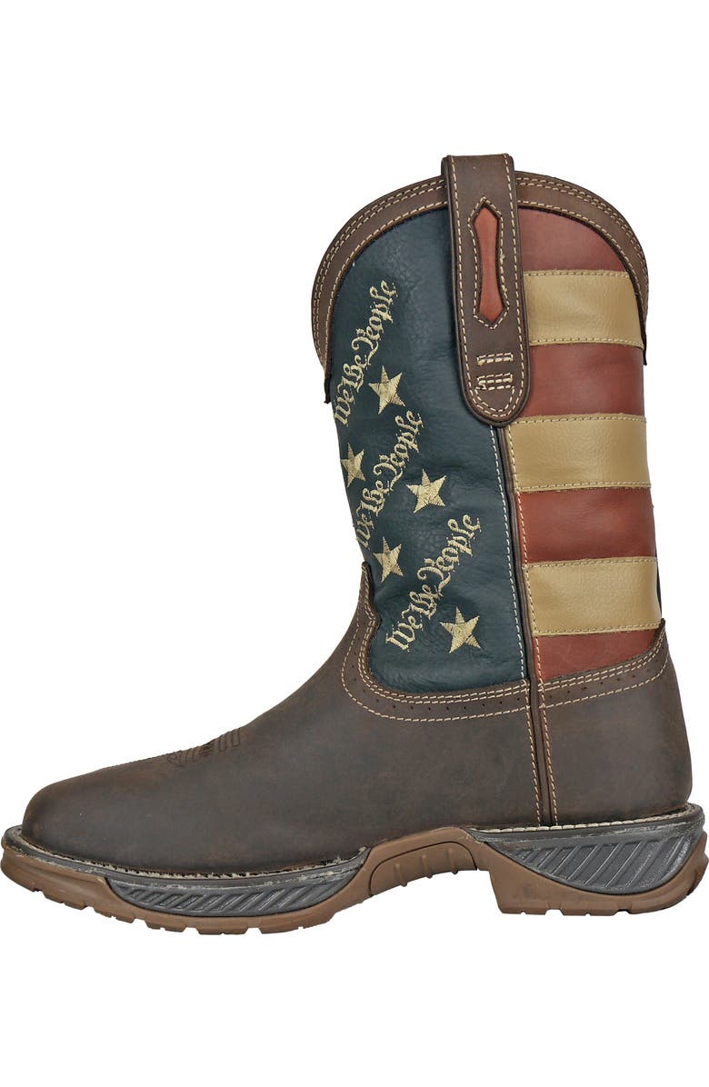 Hoss Boot Company HOSS We The People Soft Toe Western Work Boot, Alternate, color, Brown
