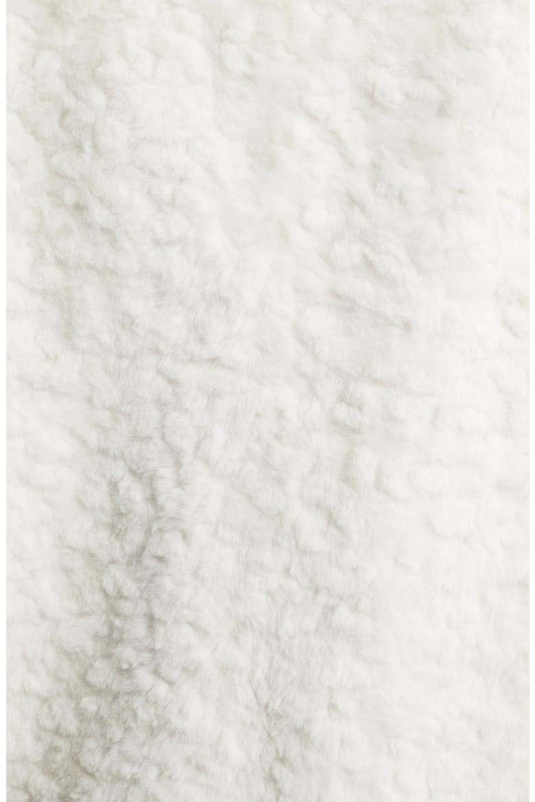 Longline Faux Fur Coat, Alternate, color, IVORY
