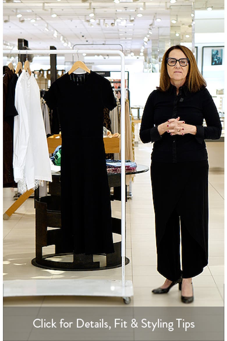 Pointelle Short Sleeve Midi Dress video
