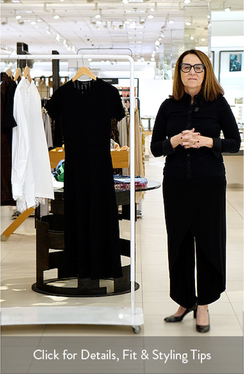 Pointelle Short Sleeve Midi Dress, sales video thumbnail