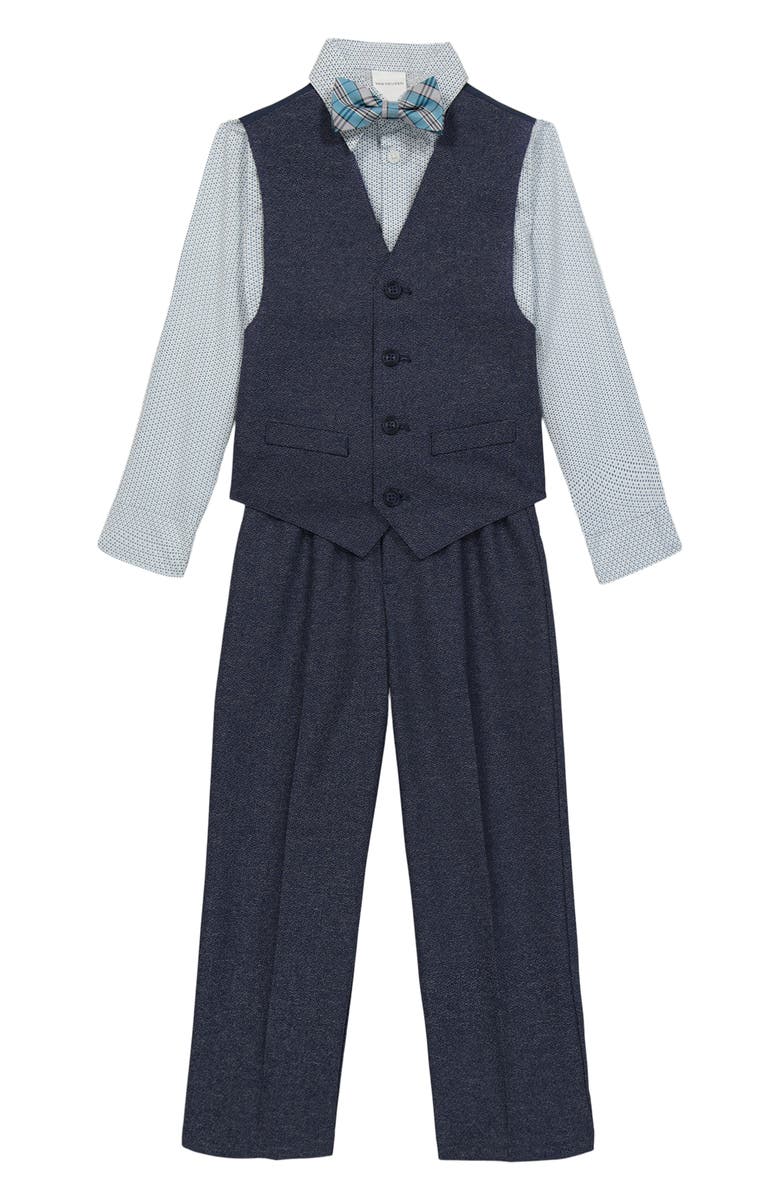 VAN HEUSEN Kids' Button-Up Shirt, Vest, Bow Tie & Pants Set, Alternate, color, 