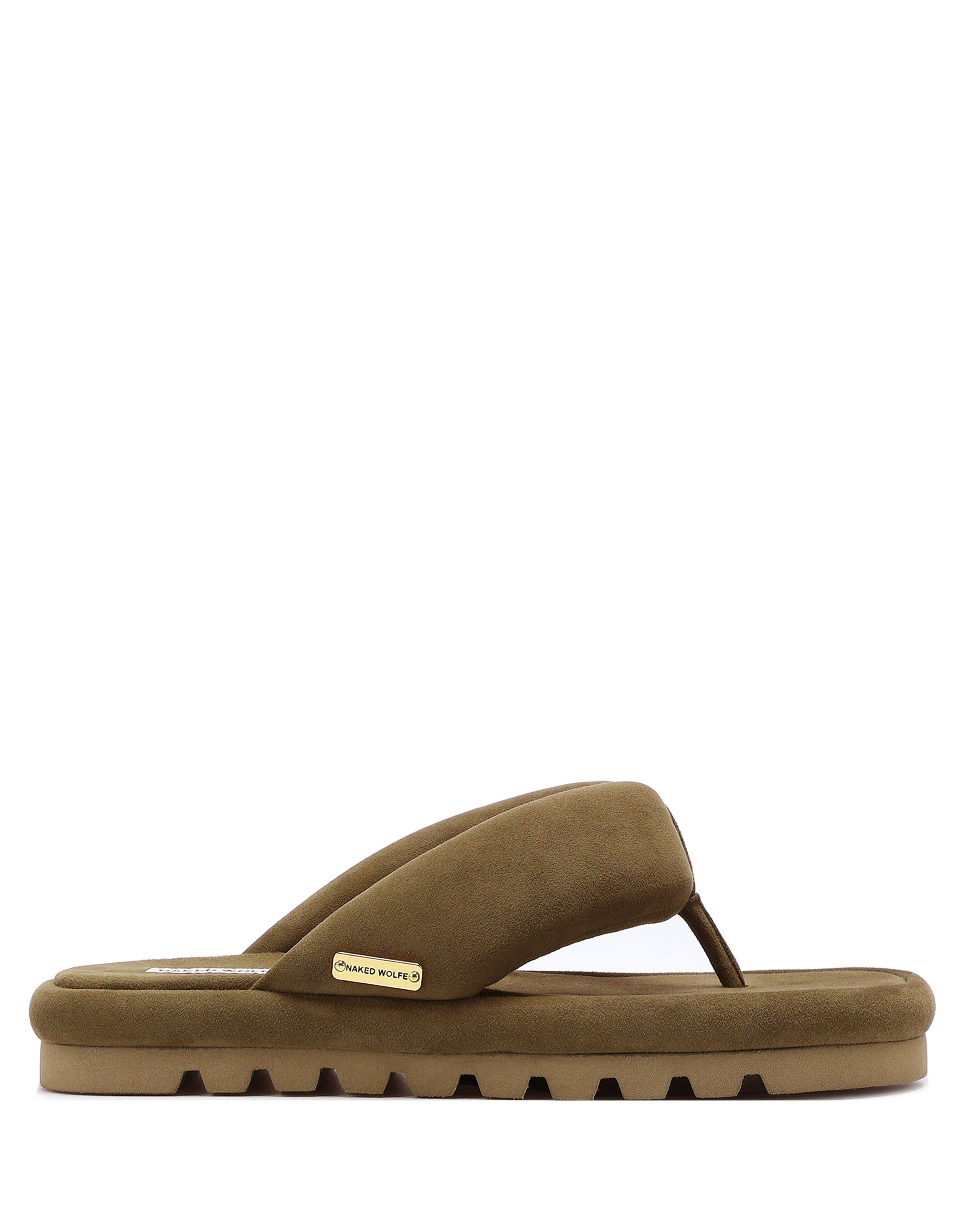 Naked Wolfe Hilary Suede Sandal, Alternate, color, Tan