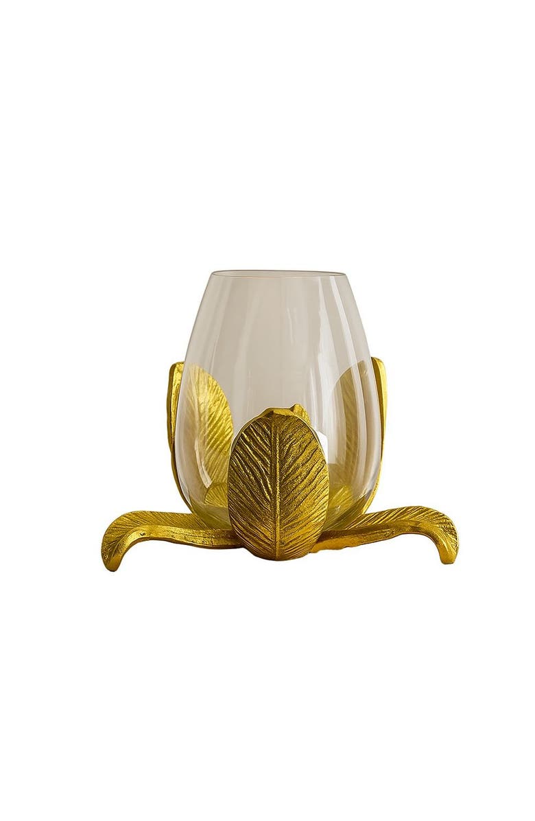 Raiz Studio Flora Glow Candle Holder, Main, color, Gold