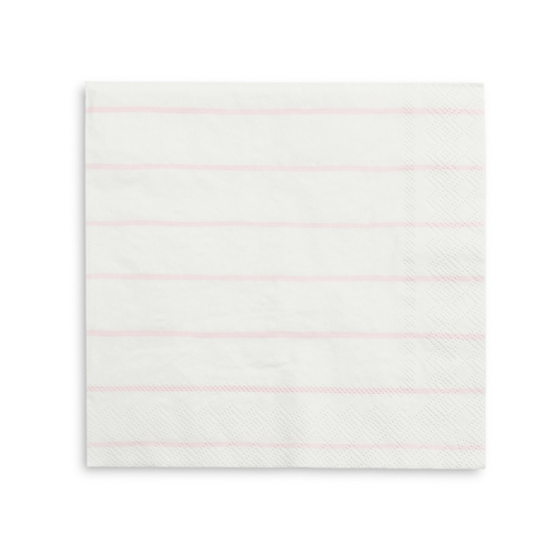Daydream Society Frenchie Striped Large Napkins In Blush